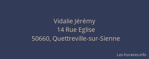 Vidalie Jérémy