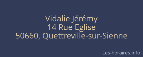 Vidalie Jérémy