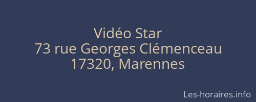 Vid&eacute;o Star