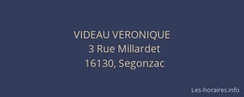 VIDEAU VERONIQUE