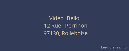 Video -Bello
