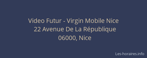 Video Futur - Virgin Mobile Nice
