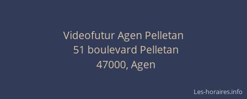 Videofutur Agen Pelletan