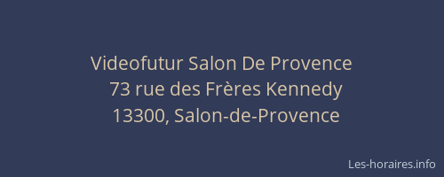 Videofutur Salon De Provence