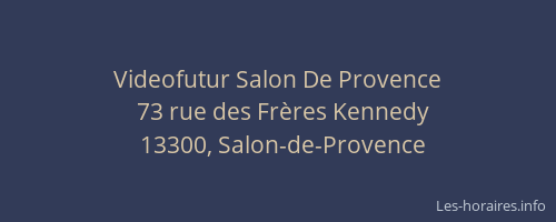 Videofutur Salon De Provence