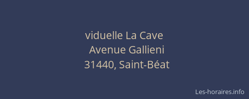 viduelle La Cave