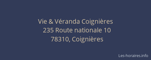 Vie & Véranda Coignières