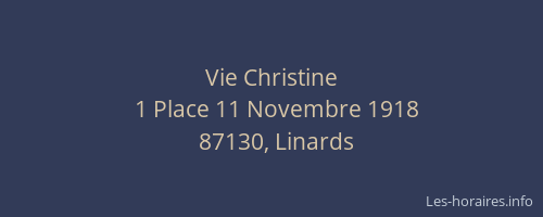 Vie Christine