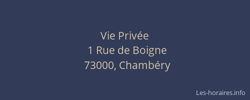 Vie Privée