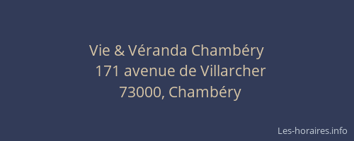 Vie & Véranda Chambéry
