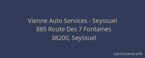 Vienne Auto Services - Seyssuel