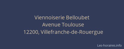 Viennoiserie Belloubet