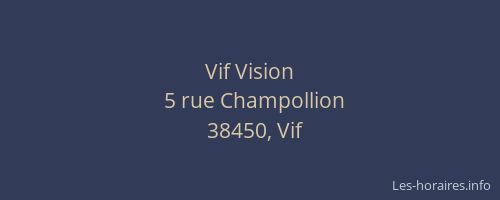Vif Vision