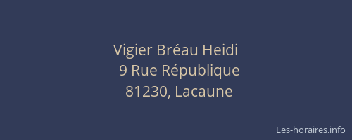 Vigier Br&eacute;au Heidi