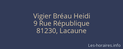 Vigier Bréau Heidi