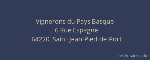 Vignerons du Pays Basque