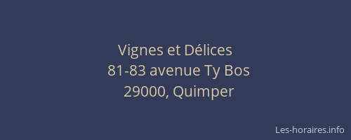 Vignes et Délices