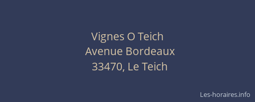 Vignes O Teich