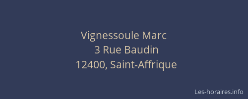 Vignessoule Marc