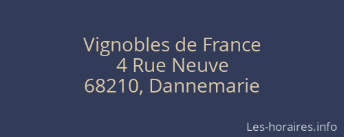 Vignobles de France