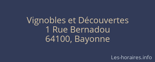 Vignobles et Découvertes