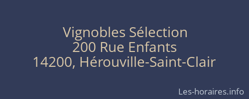 Vignobles Sélection