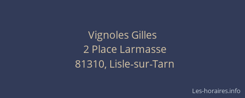 Vignoles Gilles