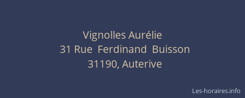 Vignolles Aurélie