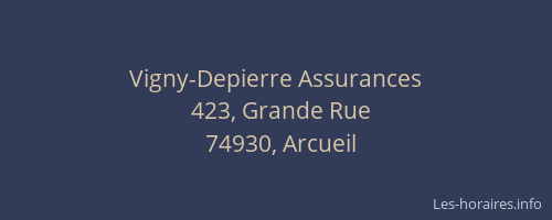 Vigny-Depierre Assurances
