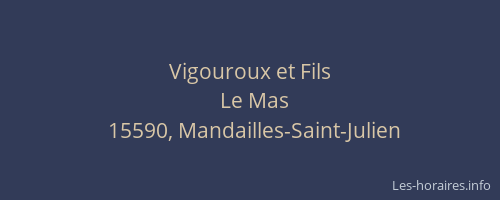Vigouroux et Fils
