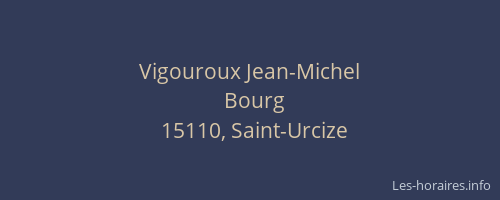 Vigouroux Jean-Michel