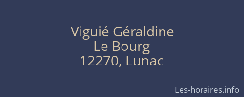 Viguié Géraldine