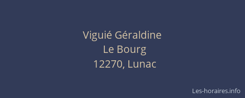 Vigui&eacute; G&eacute;raldine