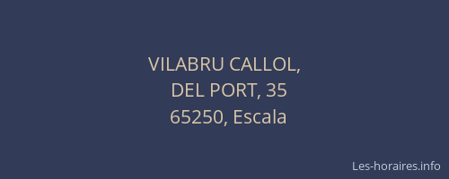 VILABRU CALLOL,