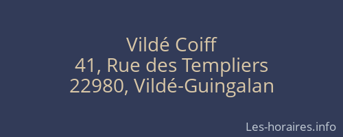 Vildé Coiff