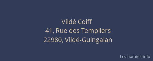Vildé Coiff