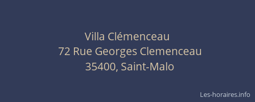 Villa Clémenceau
