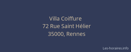 Villa Coiffure