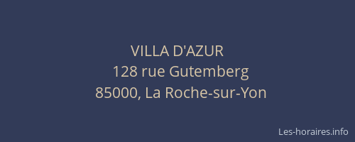 VILLA D'AZUR
