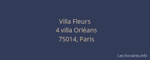 Villa Fleurs