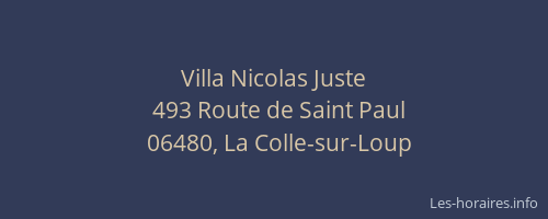 Villa Nicolas Juste