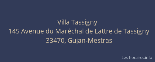 Villa Tassigny