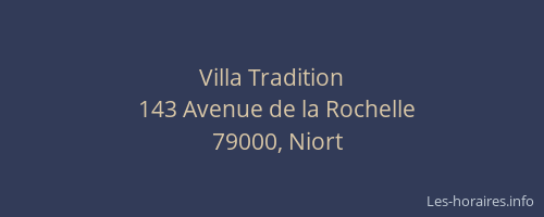 Villa Tradition