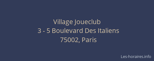 Village Joueclub