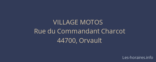 VILLAGE MOTOS