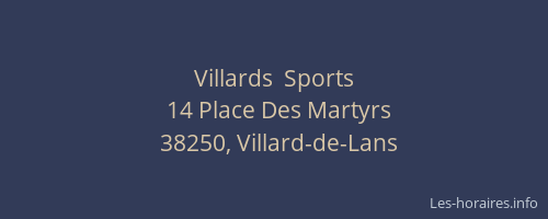 Villards  Sports