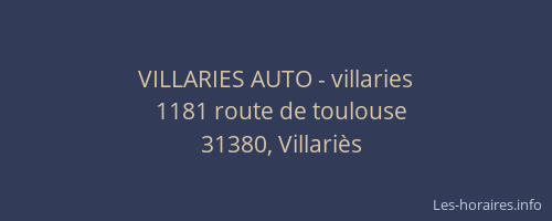 VILLARIES AUTO - villaries