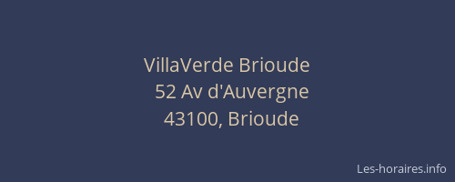 VillaVerde Brioude
