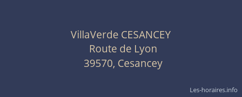 VillaVerde CESANCEY