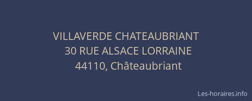 VILLAVERDE CHATEAUBRIANT